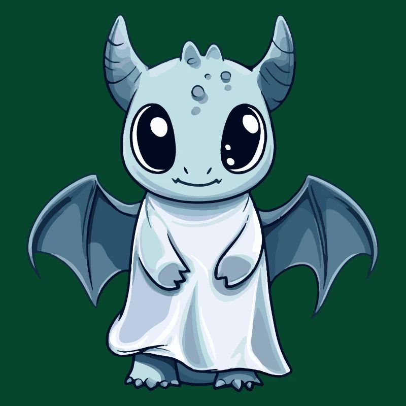 Drache Halloween Comic Geist