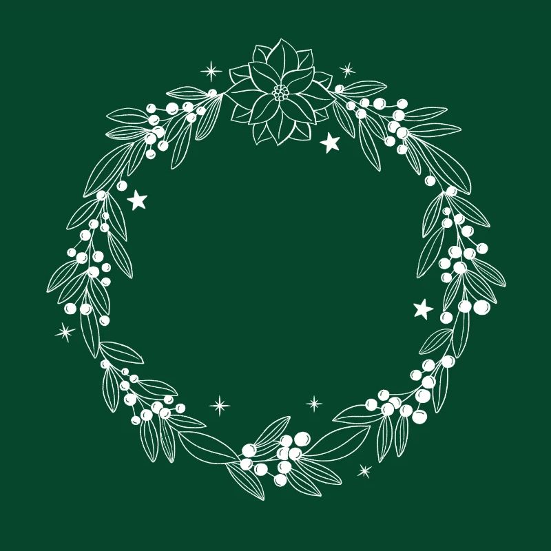 Weihnachtskranz personalisierbar mit deinem Text