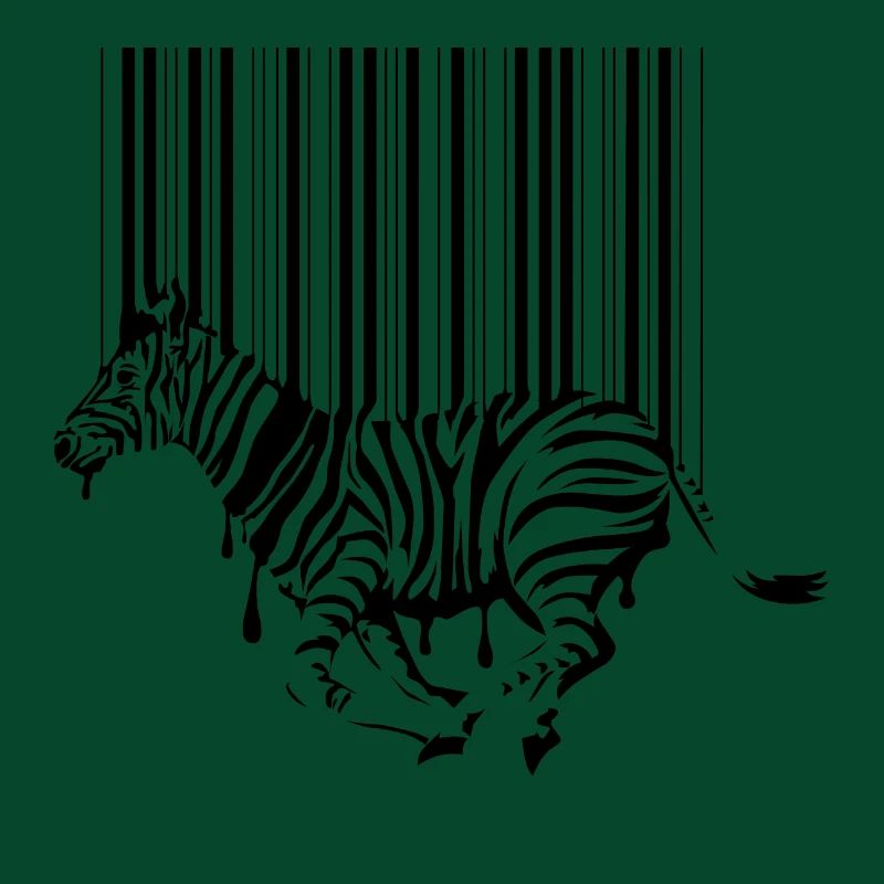 Zebra Barcode Banksy drôle d'esprit QR Code idée