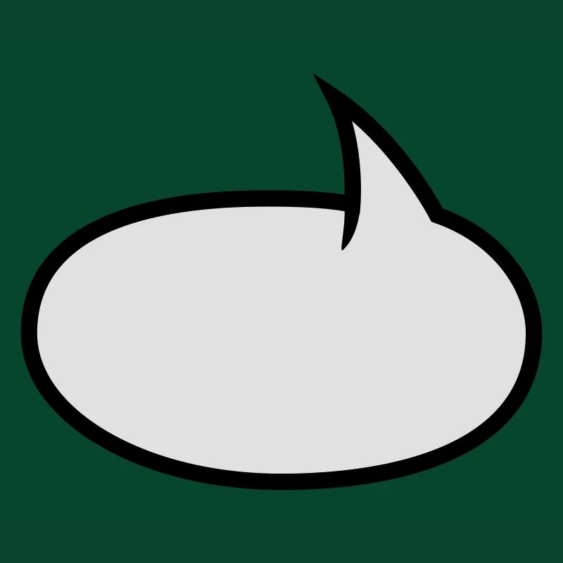 Two-tone comic bubble