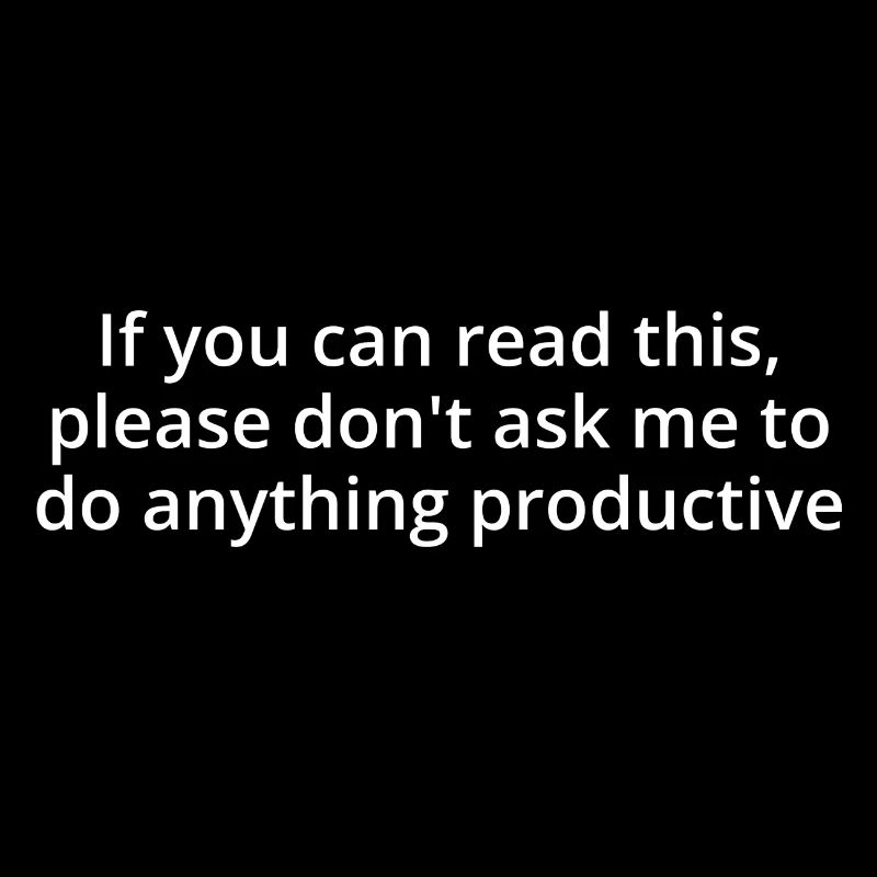 Productive, white text