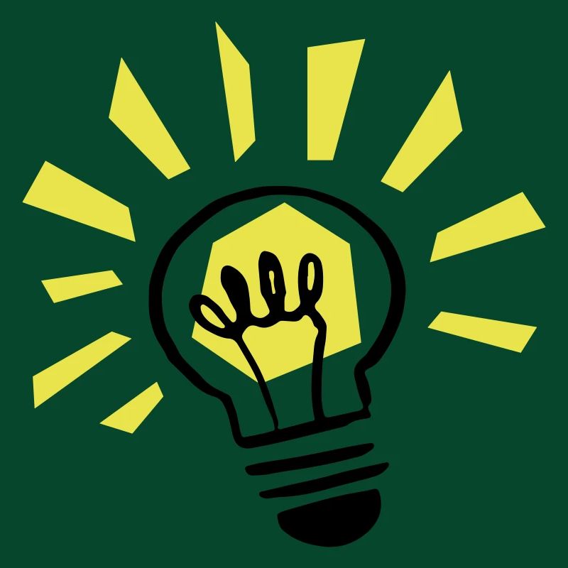 Light bulb shining