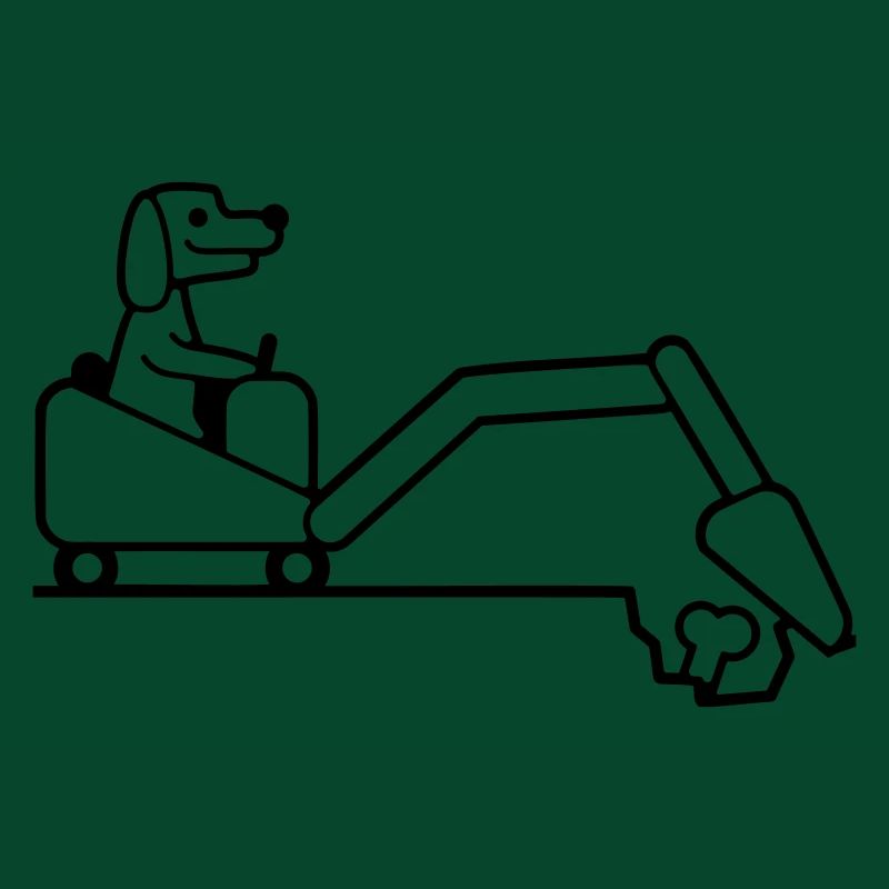 Hund Knochen Vergraben Bagger Buddeln Cool Baggern