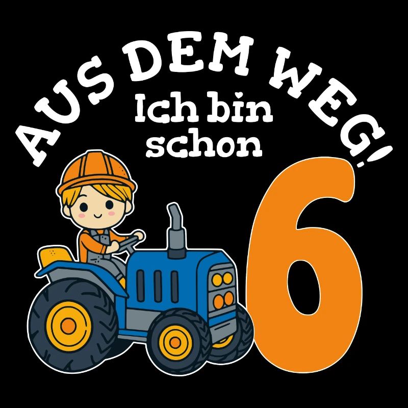 6. Geburtstag Traktor Junge