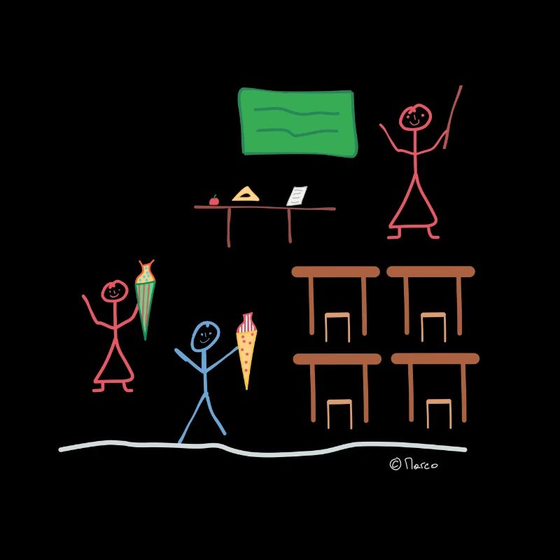 Training stick figures, back to school classes