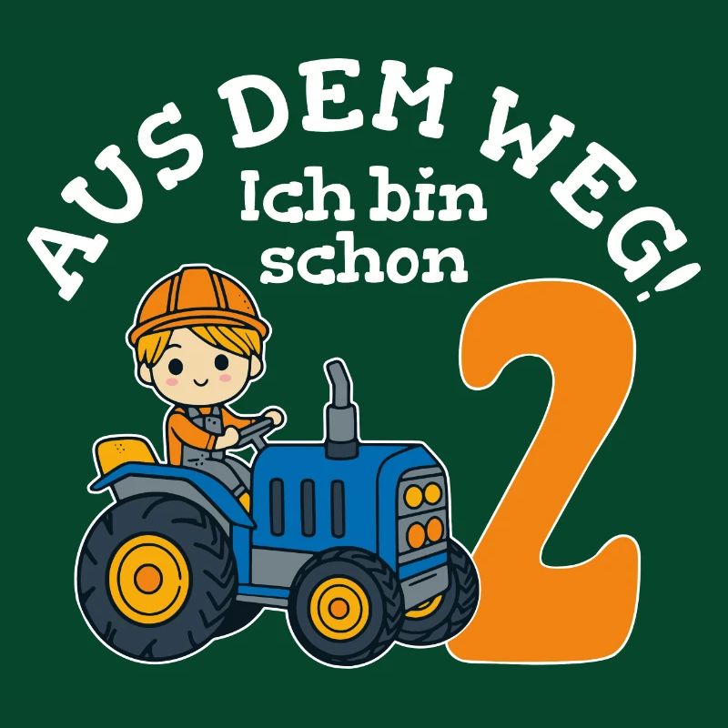 2. Geburtstag Traktor Junge