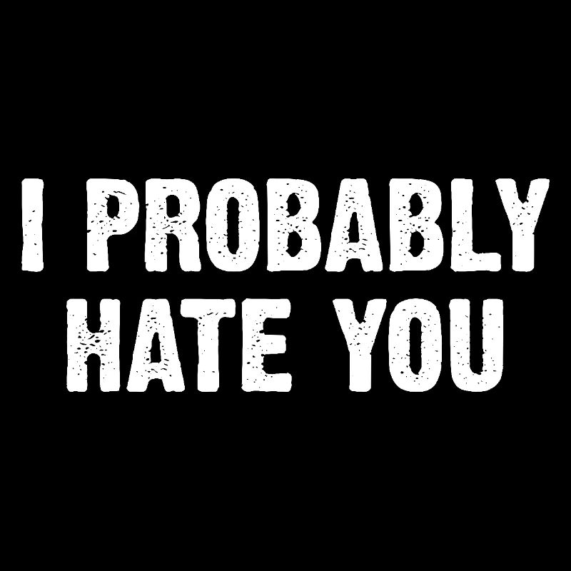 I Probably Hate You
