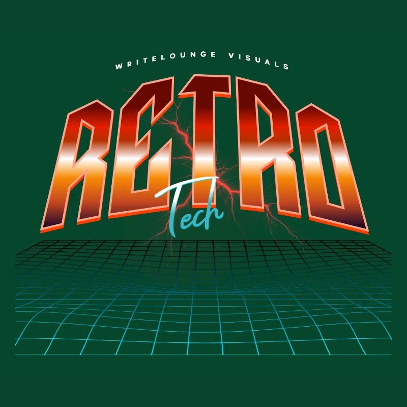 Rétro Tech Neon Synthwave