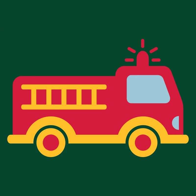 Fire truck with ladder