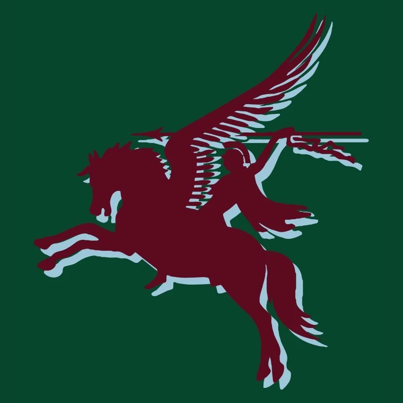 Multi Farbvektor - Fallschirm-Regiment - Pegasus