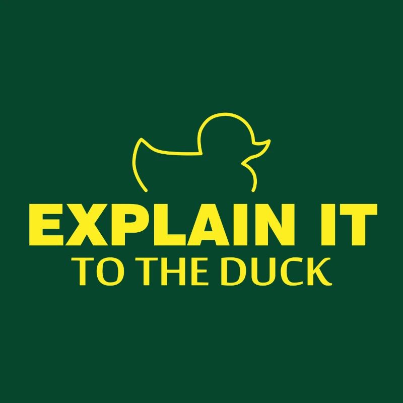 Explain it to the duck Nerd Programmierer Geschenk
