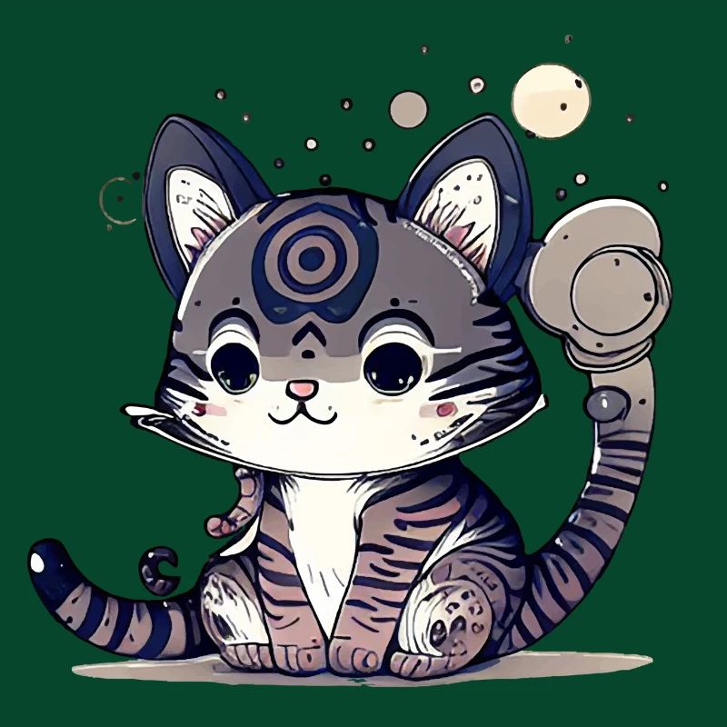 Design de chat super mignon.