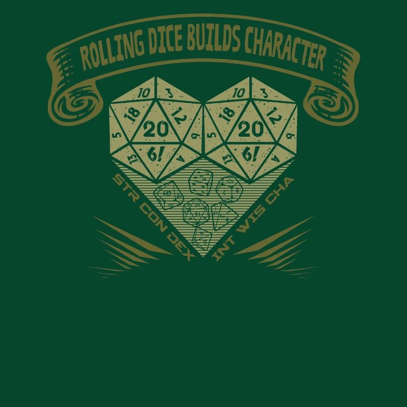 Rolling Dice crée du caractère - RPG de table D20