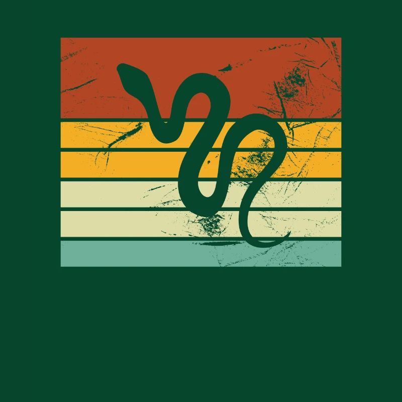 Snake Retro Reptile Python Idée cadeau