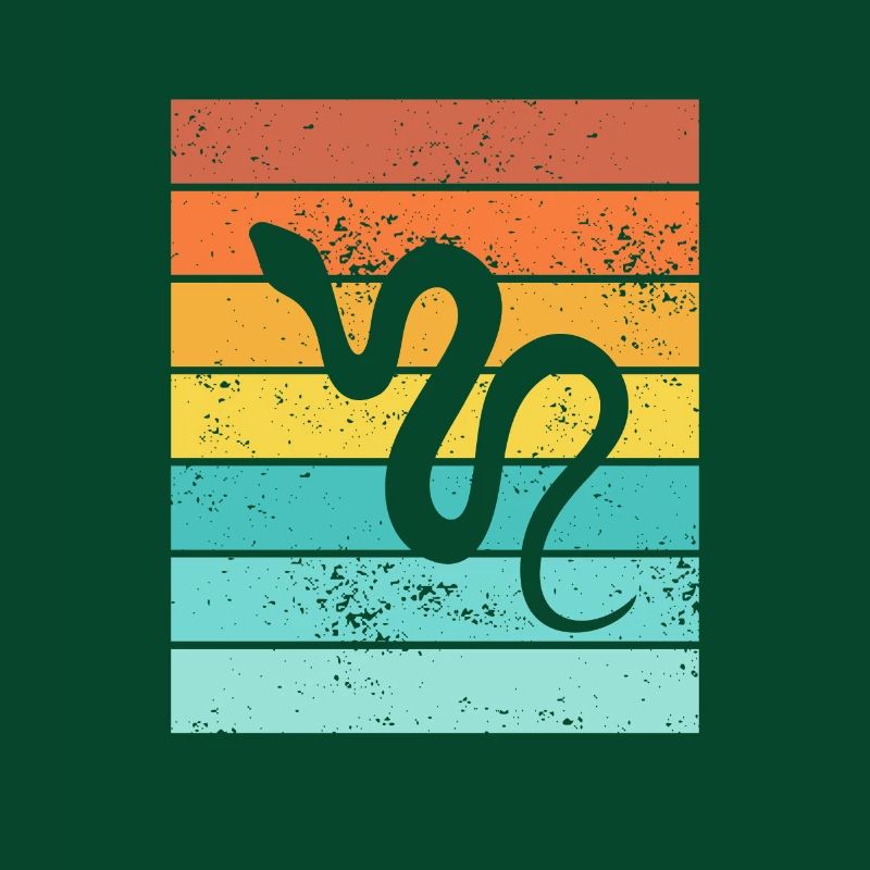 Snake Retro Reptile Python Idée cadeau