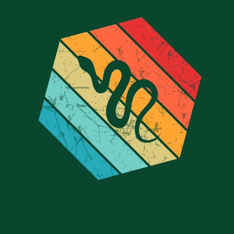 Snake Retro Reptile Python Idée cadeau