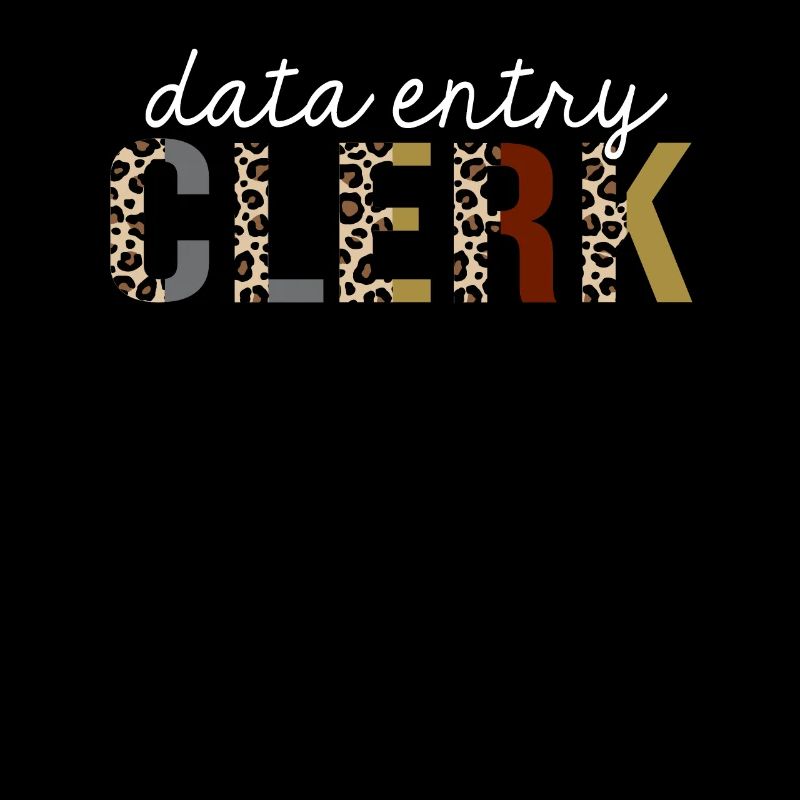 Data Entry Clerk Leopard Print Funny Gift