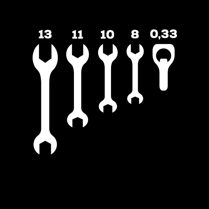 Spanner beer mechanic two wheeled gift