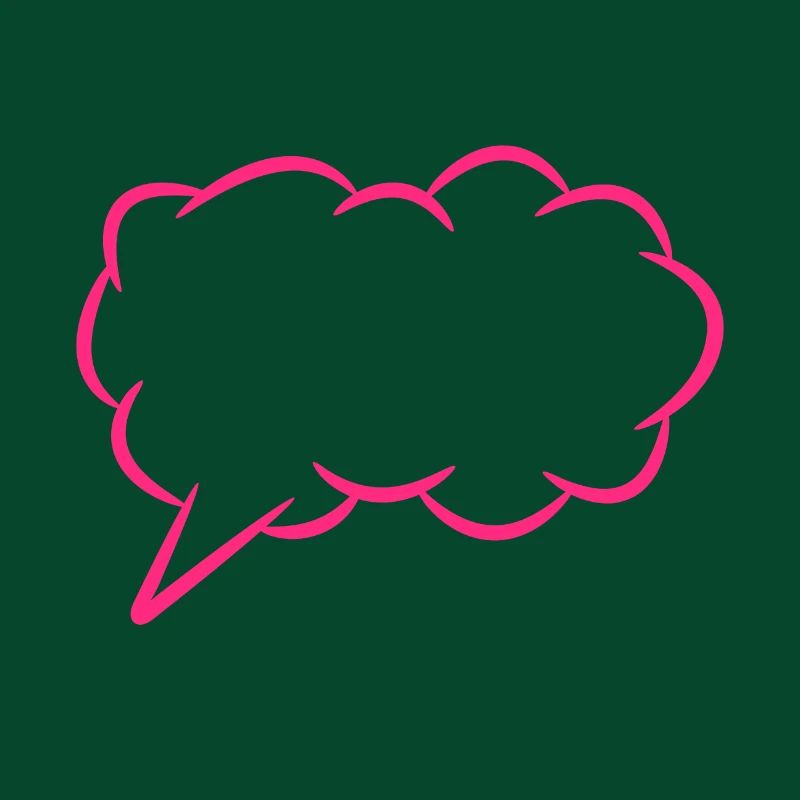 Speech bubble thought bubble