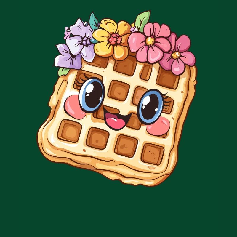 Gaufre aux fleurs