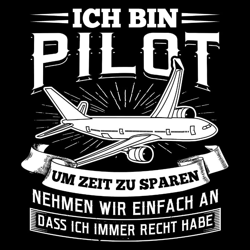 Ich bin Pilot Flugzeug Fliegen Luftfahrt