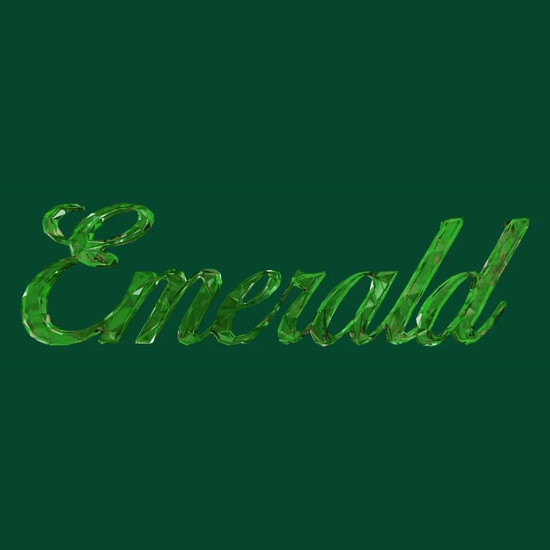 Emerald Stylized Text