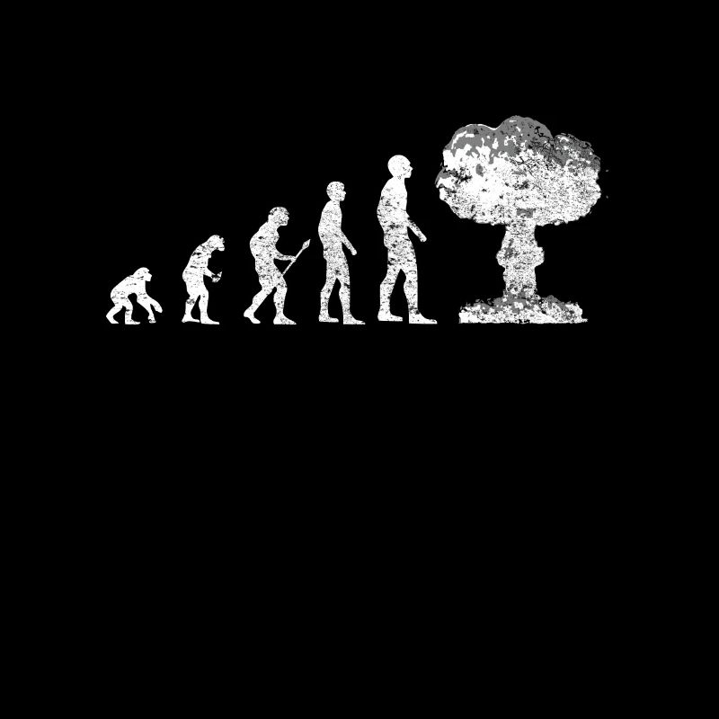 Evolution - Against War, Atomic Mushroom - Peace