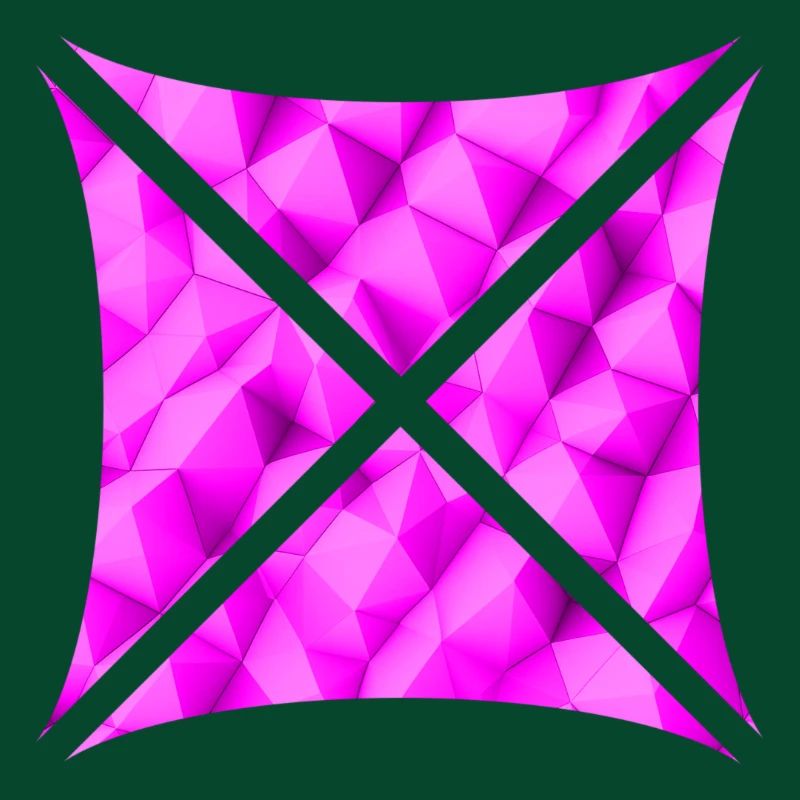 Conception de polygone abstrait rose