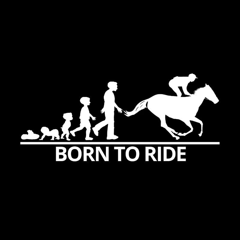 Pferde Pferd Reiterin Reiter Evolution Geschenk