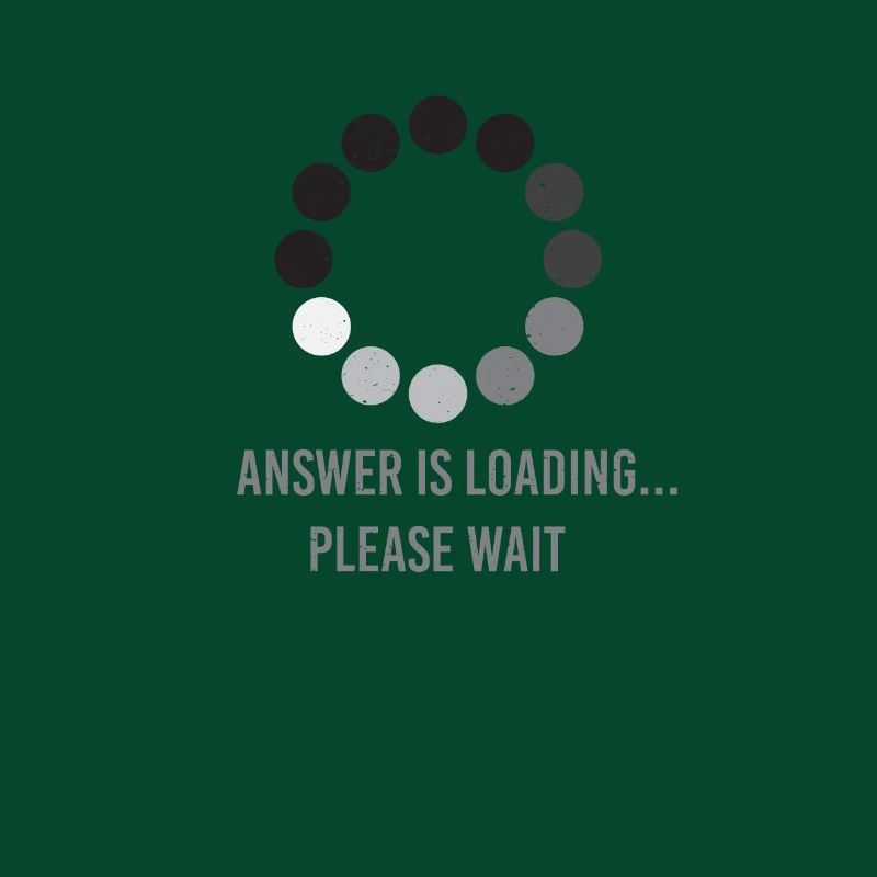 Answer Is Loading Please Wait Computer Nerd Shirt