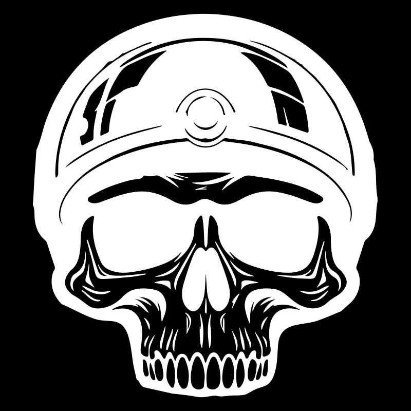 Skelett Biker