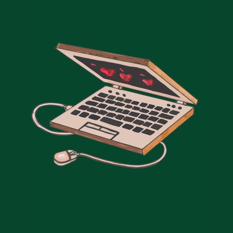 3D Laptop Notebook Computer Mouse PC Keyboard