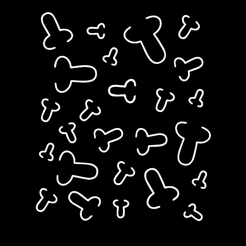 Penis Graphic Pattern - Penis small and large