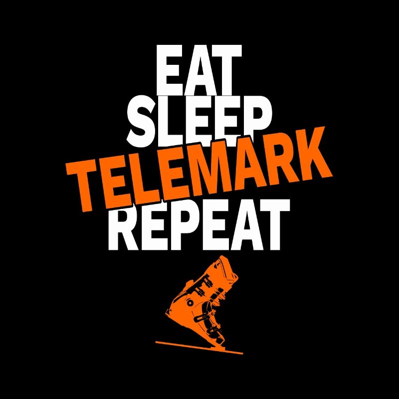 Telemark skiing nordic ski gift