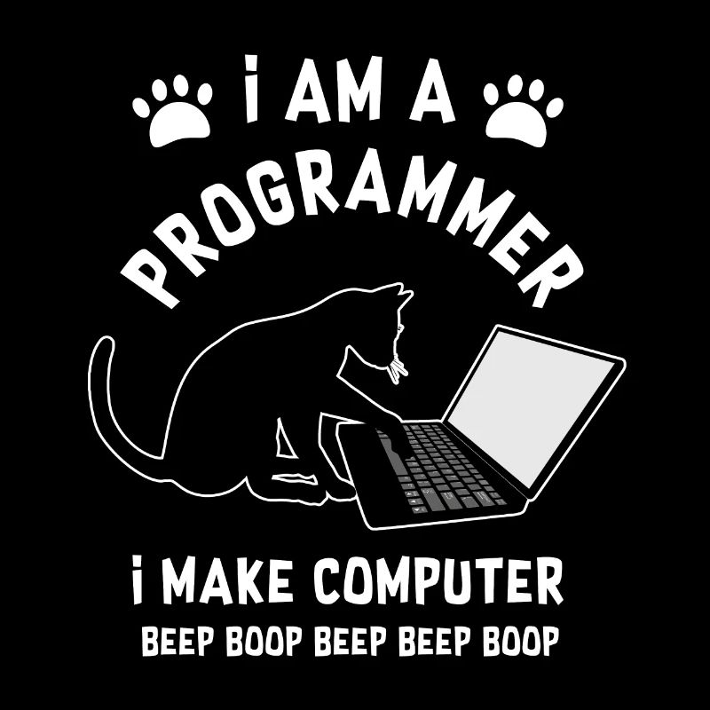 Programmer Cat Programmierer Computer Katze