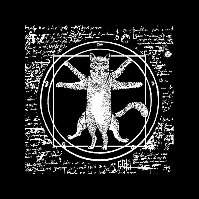 Leonardo Da Vinci Vitruve Chat Chat Cadeau