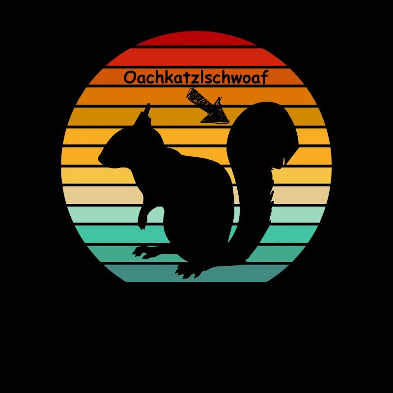Oachkatzlschwoaf squirrel vintage dialect