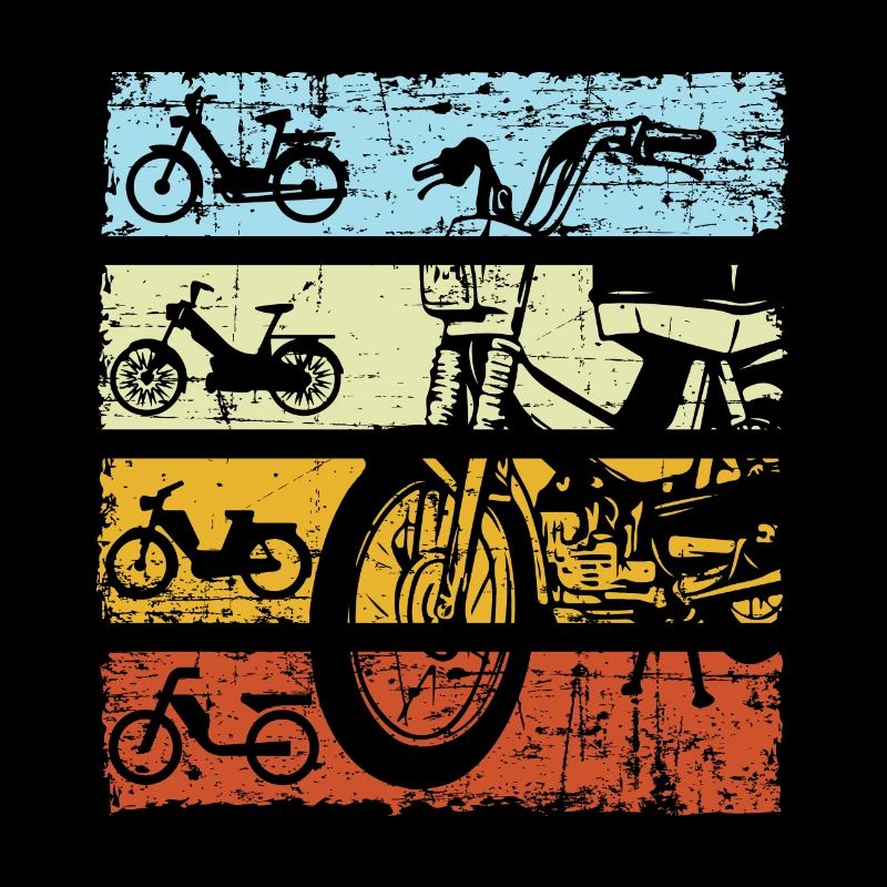 Mobylette Mobylette Scooter Maxi Mobylette Rétro