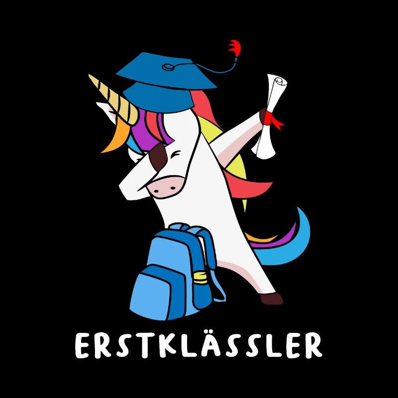 Dabbing Einhorn Erstklässler