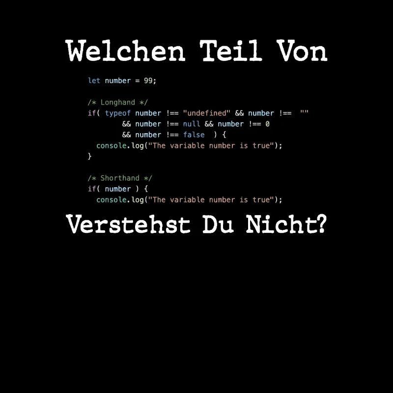 Welchen Teil Von Verstehst Du Nicht Programmierer