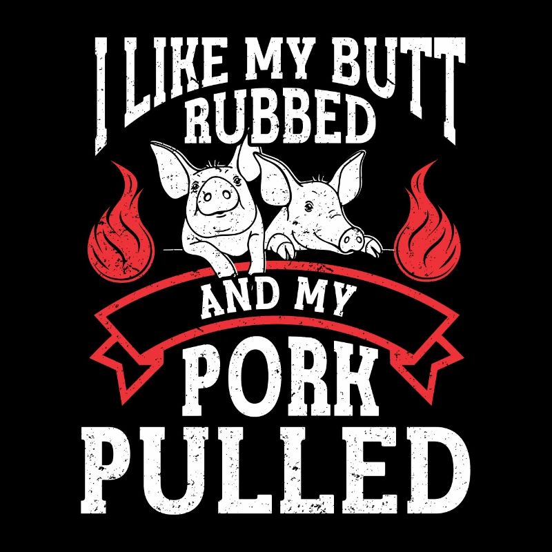 BBQ Pulled Pork Schwein Grill