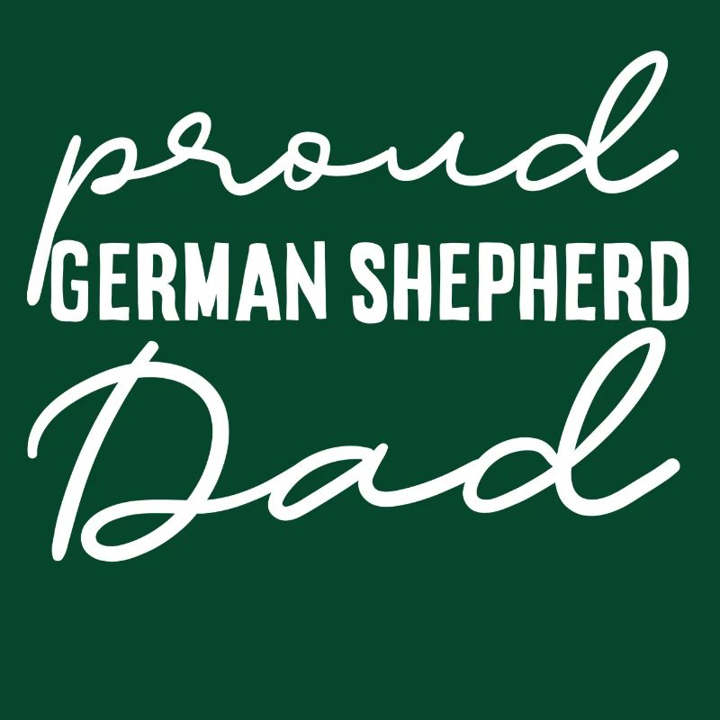 Proud German shepherd Dad Geschenk Idee weiss
