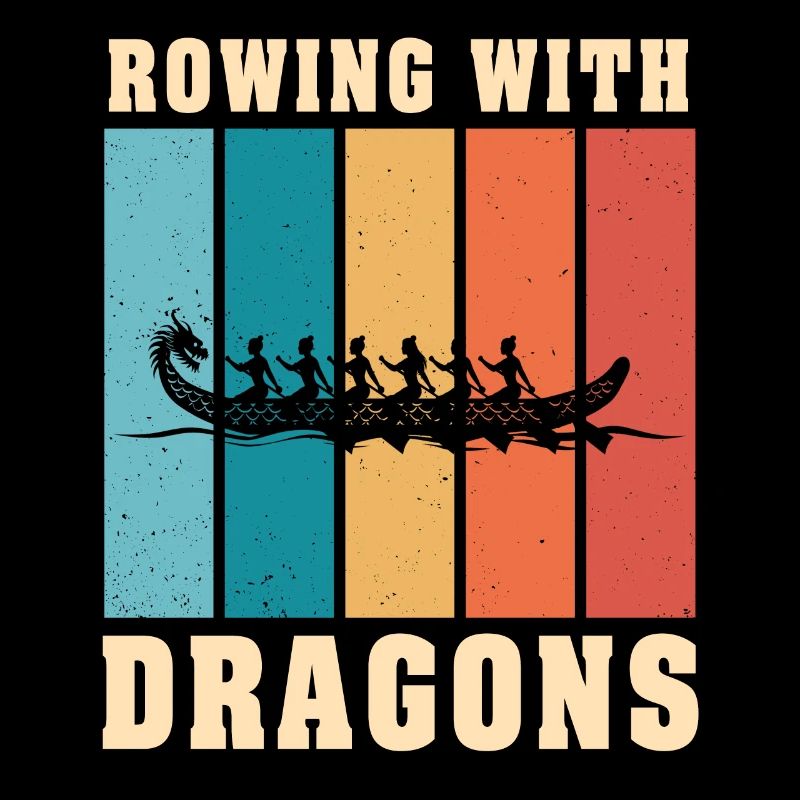 Rudern mit Drachen Drachenboot