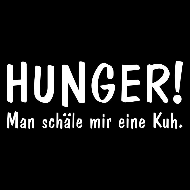 Hunger man schäle mir eine Kuh Fleisch Steak
