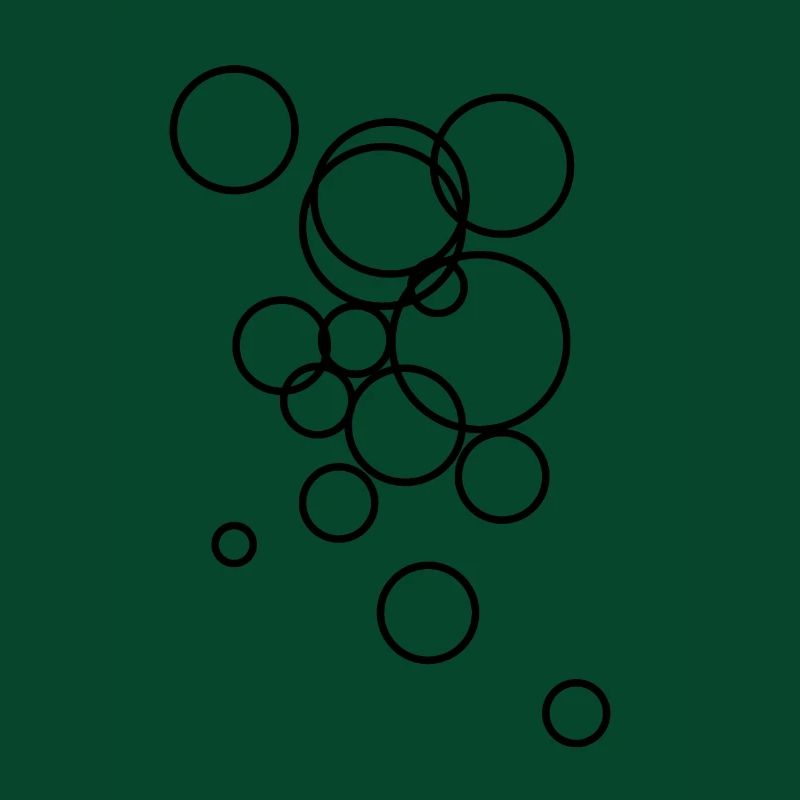 Abstract bubble pattern