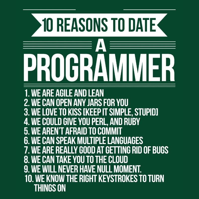 10 raisons de sortir avec un programmeur