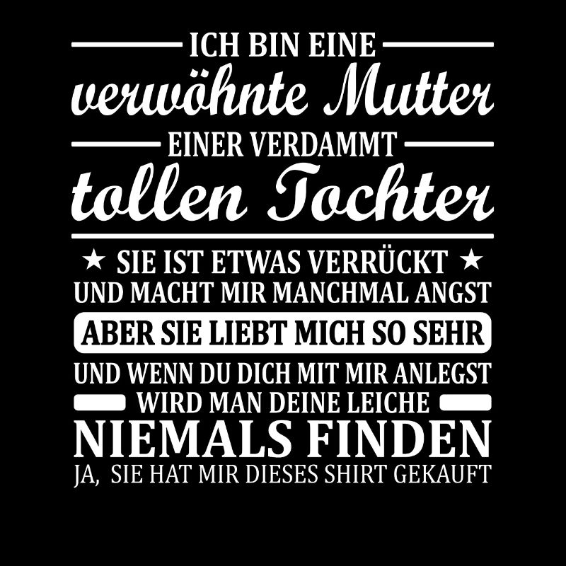 Muttertag Geschenk Tochter Mutter Verwöhnte Mama