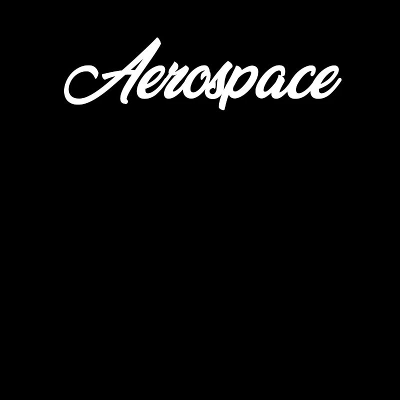 AEROSPACE CURSIVE TEXT NOVELTY HOBBY