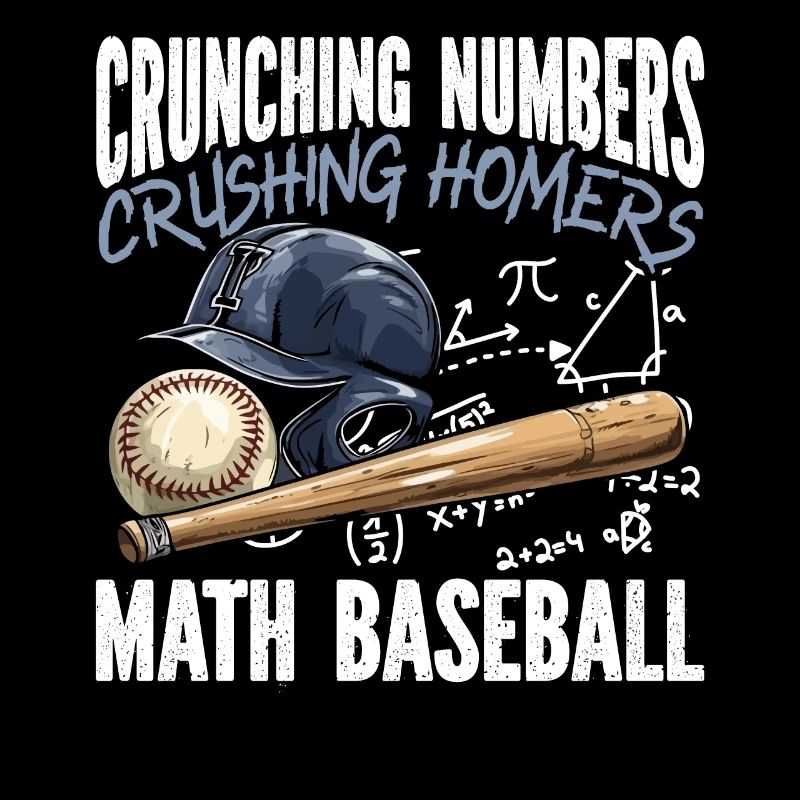 Baseball Math Lover Mathematician Baseball Player