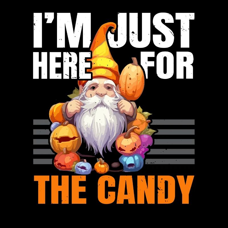 Gartenzwerg Halloween Süßes oder Saures Gärtner